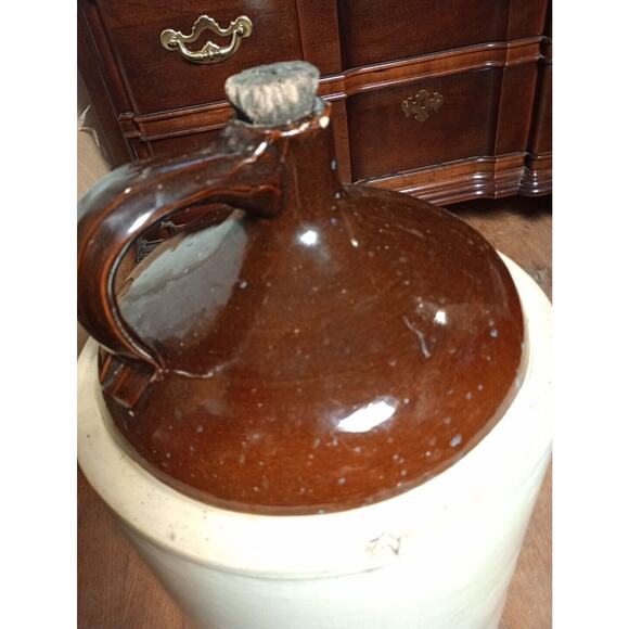 Vintage #5 Western Stoneware Monmouth Illinois Jug Circa - 1920s - 1930s - Picture 6 of 12